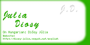 julia diosy business card